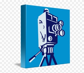 Vintage Movie Film Camera Retro Shower Curtain