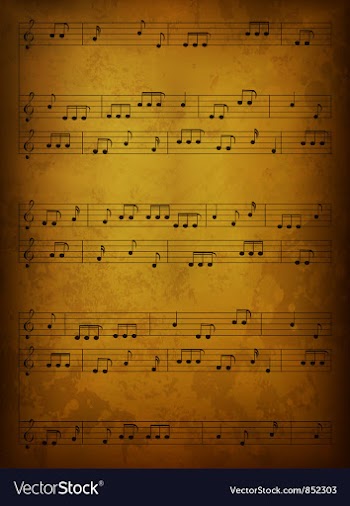 Vintage music background vector image