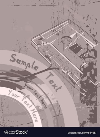 Vintage music poster vector image