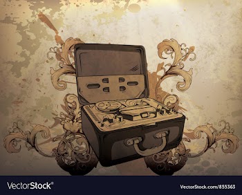 Vintage music poster vector image