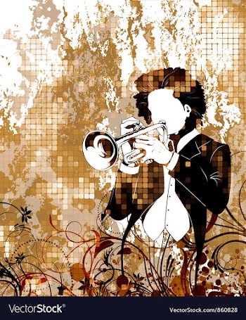 Vintage music poster vector image