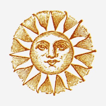 Vintage mystical sun hand drawn | Free Photo - rawpixel