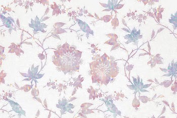 Vintage nature holographic vector pattern remix from artwork by William Morris