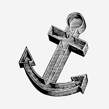 Vintage navy anchor hand drawn | Free Photo - rawpixel