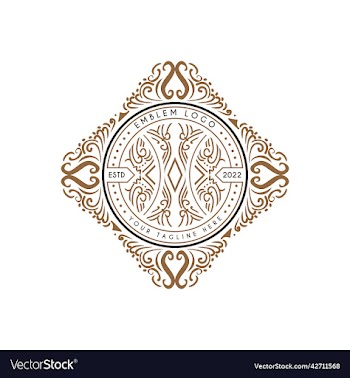 vintage ornament logo design