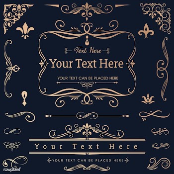 Vintage ornamental design elements | Free stock vector - 553957