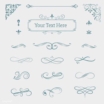 Vintage ornamental design elements | Free stock vector - 553959
