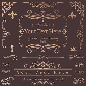 Vintage ornamental design elements | Free stock vector - 553963