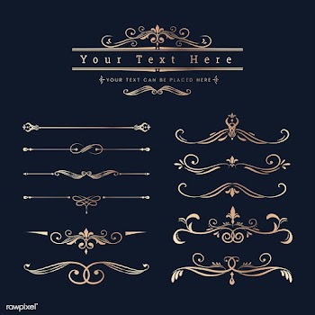 Vintage ornamental design elements | Free stock vector - 553997