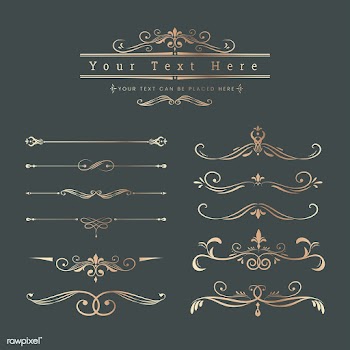 Vintage ornamental design elements | Free stock vector - 554028