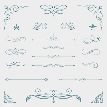 Vintage ornamental design elements | Free stock vector - 554037