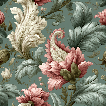 Vintage Paisley Floral Seamless Pattern