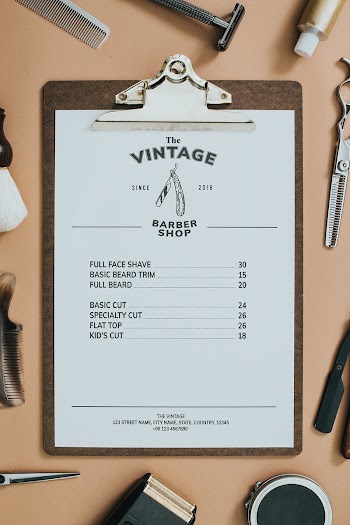 Vintage paper clipboard salon tools in jobs… | Free stock photo | High Resolution image