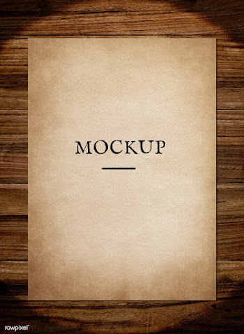Vintage paper mockup illustration | Free stock psd mockup - 578656