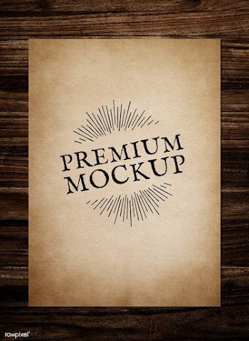 Vintage paper mockup illustration | Free stock psd mockup - 578658