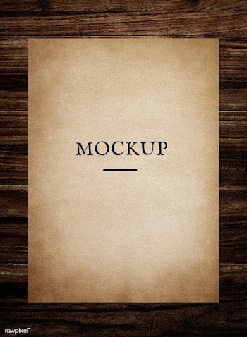 Vintage paper mockup illustration | Free stock psd mockup - 578660