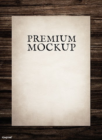 Vintage paper mockup illustration | Free stock psd mockup - 578672