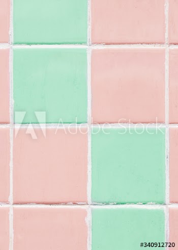 Vintage pastel tiles background