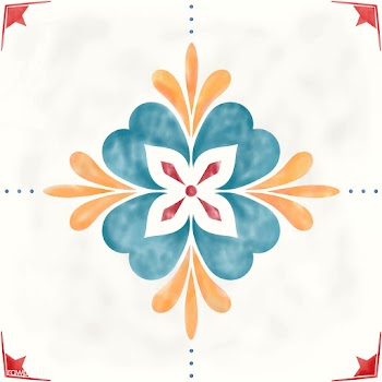Vintage patterned tile | Free stock vector - 399049