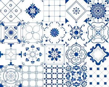 Vintage patterned tiles | Free stock vector - 399165