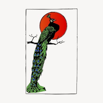 Vintage peacock clipart, animal illustration | Free Vector Illustration - rawpixel