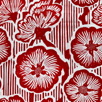 Vintage Plum Blossom Geometric Seamless Pattern
