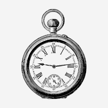 Vintage  pocket watch illustration. | Free Photo Illustration - rawpixel