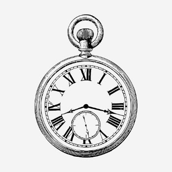 Vintage pocket watch, object illustration. | Free Photo Illustration - rawpixel