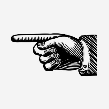 Vintage pointing finger hand hand | Free Photo - rawpixel