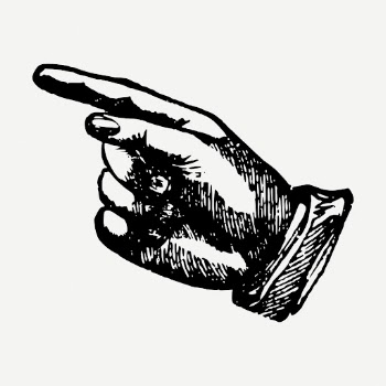 Vintage pointing hand gesture clipart | Free PSD Illustration - rawpixel