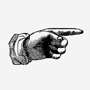 Vintage pointing hand gesture illustration. | Free Photo Illustration - rawpixel
