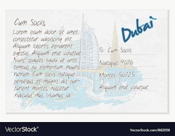 Vintage postcard vector image