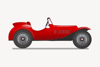 Vintage race car clipart, illustration | Free Vector - rawpixel