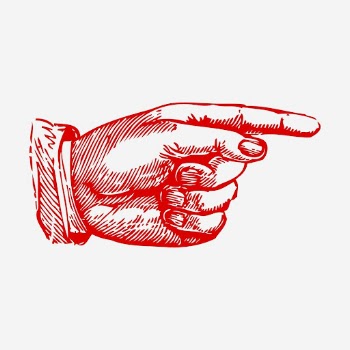 Vintage red hand, pointing gesture | Free Photo Illustration - rawpixel