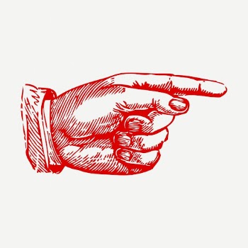 Vintage red pointing hand clipart | Free PSD Illustration - rawpixel