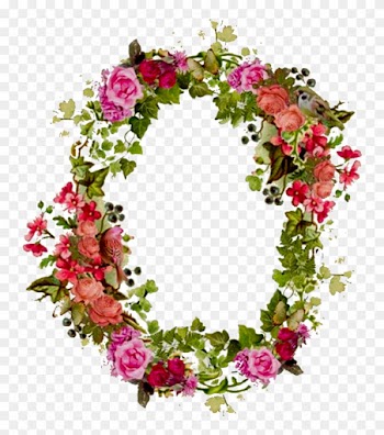 Vintage Replica Borderart 2b - Border Flower Vintage Png