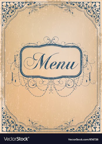 Vintage restaurant menu vector image