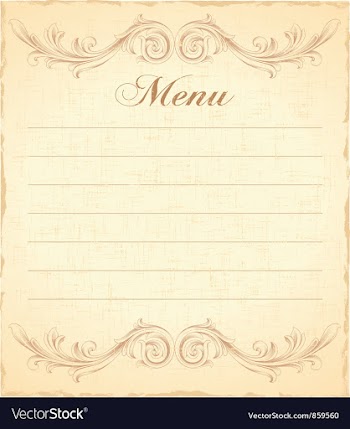 Vintage restaurant menu vector image