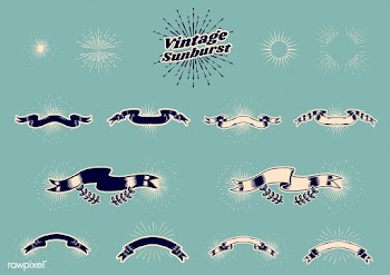 Vintage ribbon banners | Free stock vector - 581750