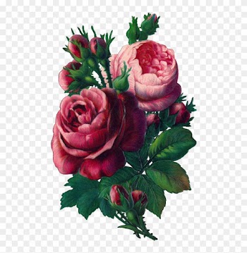 Vintage Rose Clip Art, Vintage Rose Decoupage, Some - Flower Vintage Rose