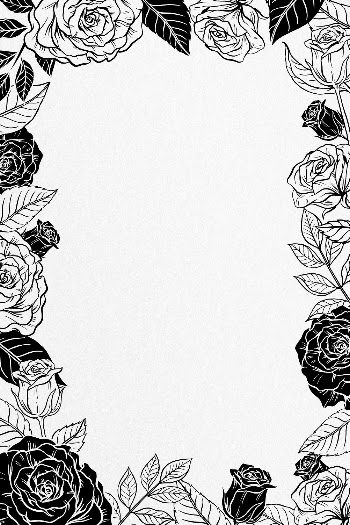 Vintage rose frame background, flower | Free PSD - rawpixel