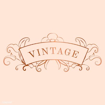 Vintage rose gold art nouveau badge vector | Free stock vector - 519641