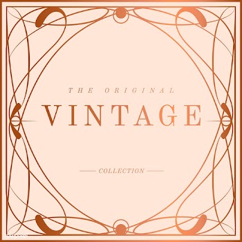 Vintage rose gold art nouveau badge vector | Free stock vector - 519666