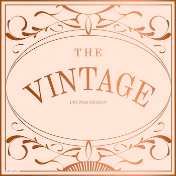 Vintage rose gold art nouveau badge vector | Free stock vector - 519667