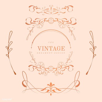 Vintage rose gold art nouveau badge vector se.. | Free stock vector - 519549