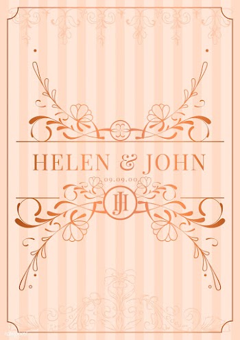 Vintage rose gold art nouveau wedding invitat.. | Free stock vector - 519572