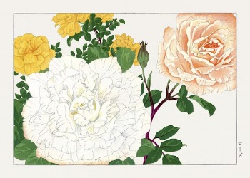 Vintage rose, ukiyo e artwork | Free Photo Illustration - rawpixel