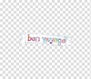Vintage s, Bon Voyage banner transparent background PNG clipart