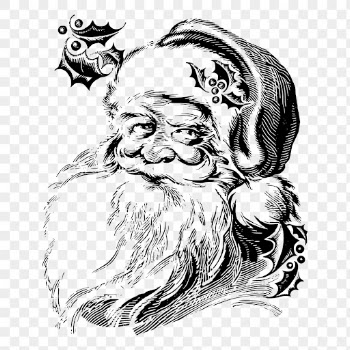 Vintage Santa  png sticker, | Free PNG - rawpixel