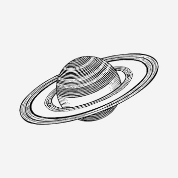 Vintage Saturn planet, galaxy  | Free Photo - rawpixel